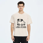 Kyoto-Lion Funny Frog Quote Washed T-Shirt
