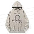 Kyoto-Lion Fluff You Cat Washed Hoodie