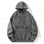 Kyoto-Lion Fluff You Cat Washed Hoodie