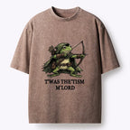Kyoto-Lion Funny Autism Archer Frog Meme Washed T-Shirt