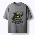 Kyoto-Lion Funny Autism Archer Frog Meme Washed T-Shirt