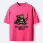 Kyoto-Lion Funny Autism Archer Frog Meme Washed T-Shirt