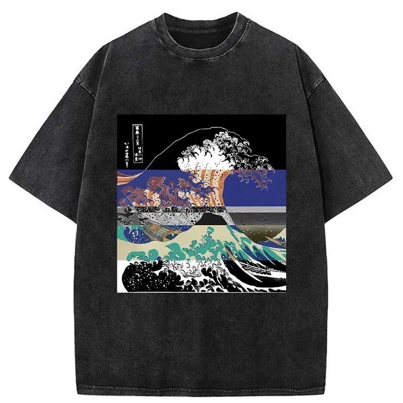 Ukiyo-e Wave T-Shirt for Summer