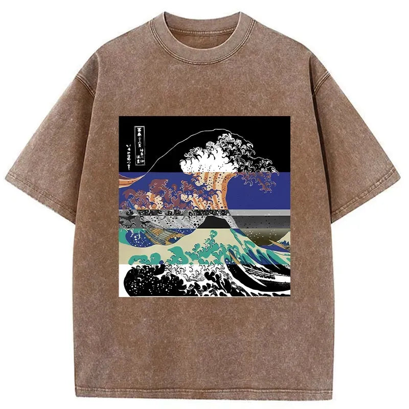 Ukiyo-e Wave T-Shirt for Summer