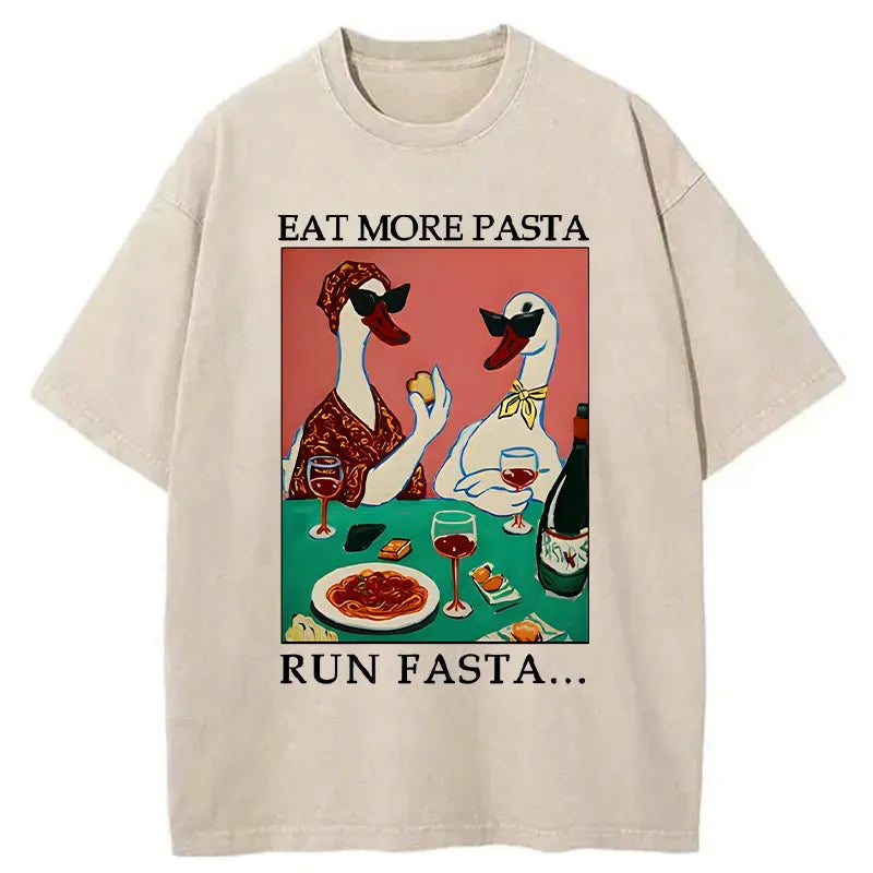 Kyoto-Lion Washed T-Shirt for Streetwear