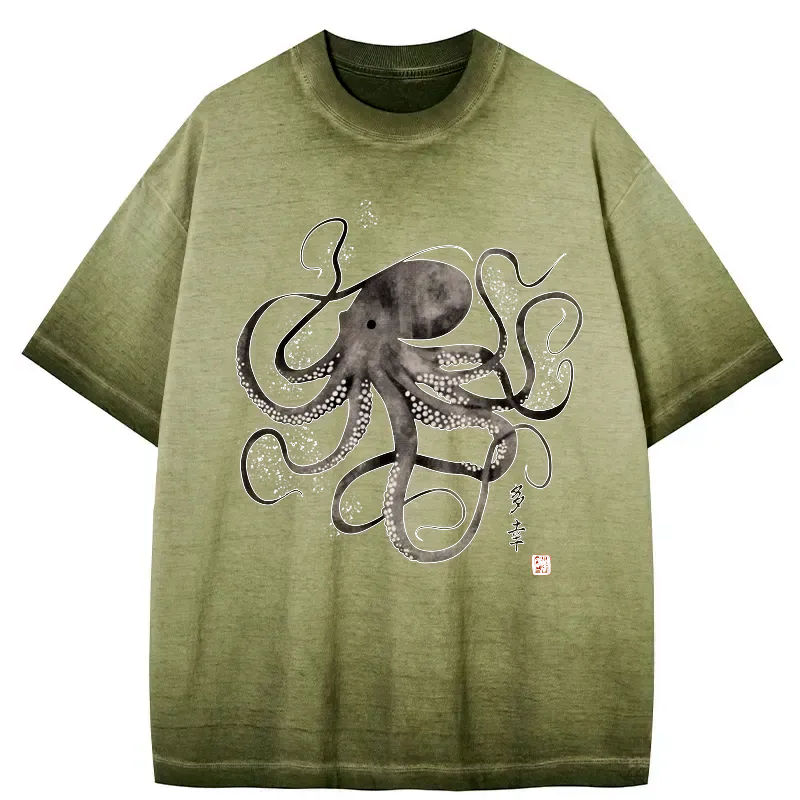kyoto lion vintage japanese art t-shirt