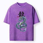 Blue Dragon Ukiyo-e Tee for Streetwear
