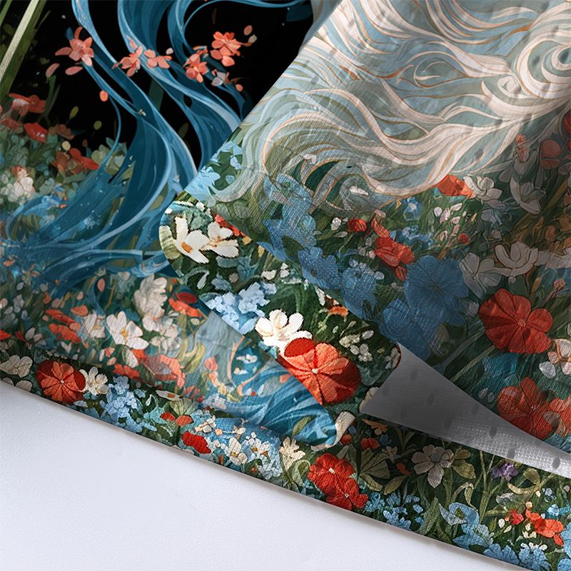 Kyoto-Lion Wolf Of Midnight Bloom Mesh Jersey