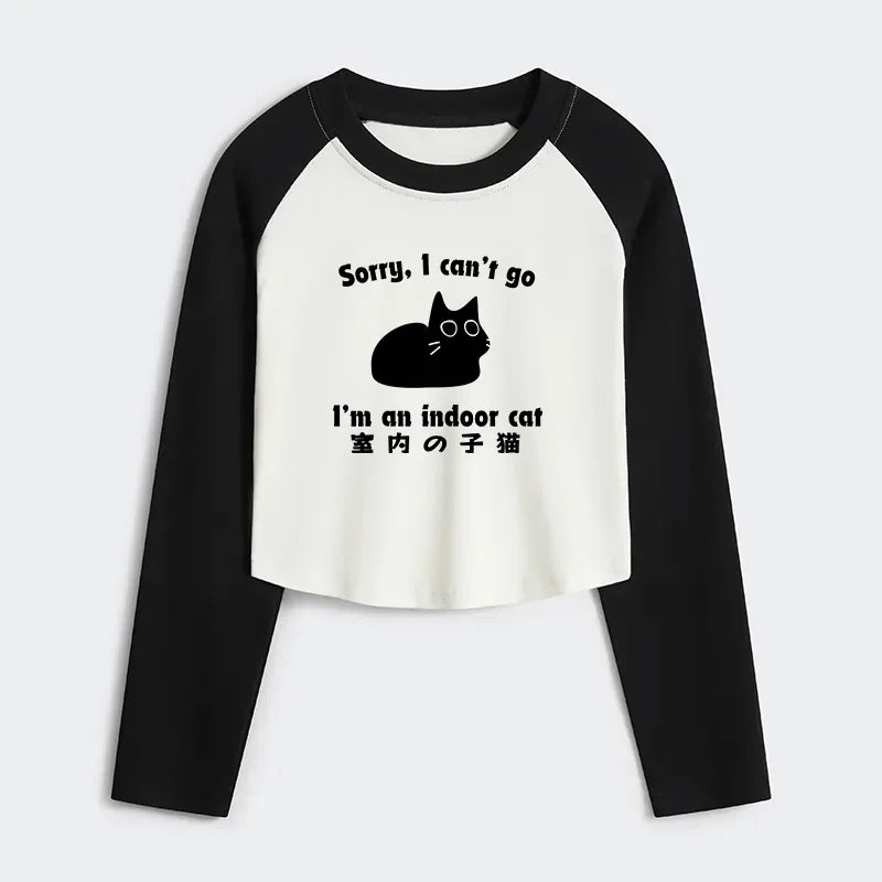 Women's summer cat lover crop top