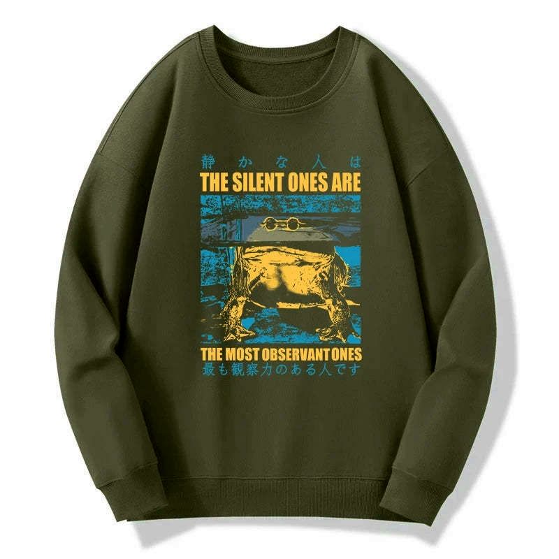 Kyoto-Lion Silent Frog Japanese Sweatshirt
