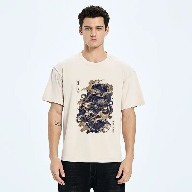 Vintage Japanese Ukiyo-e T-Shirt on Sale