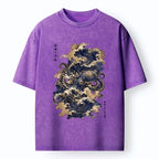 Kyoto-Lion Mystic Deep Sea Force Octopus Washed T-Shirt