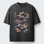 Kyoto-Lion Mystic Deep Sea Force Octopus Washed T-Shirt