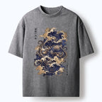 Kyoto-Lion Mystic Deep Sea Force Octopus Washed T-Shirt