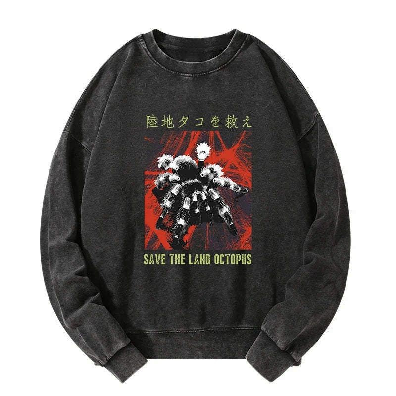 japanese style scary spider sweatshirt gift for him