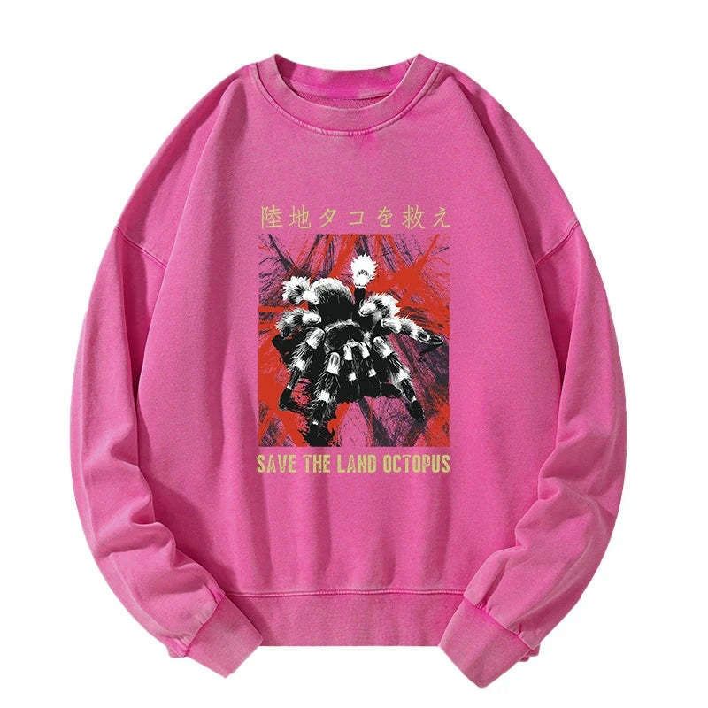 japanese style scary spider sweatshirt gift for him