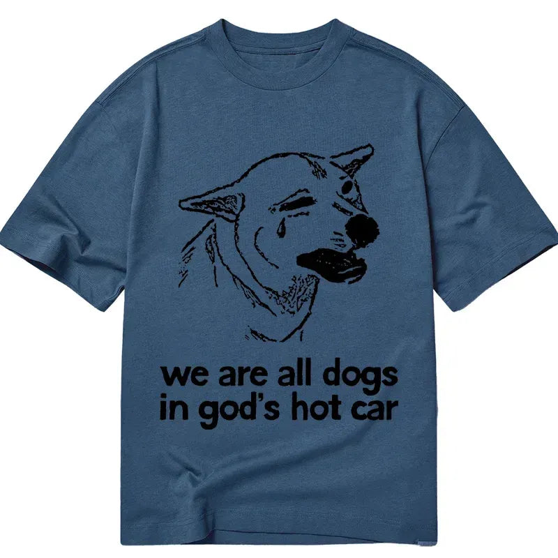 Kyoto-Lion Sad Dog Funny Classic T-Shirt