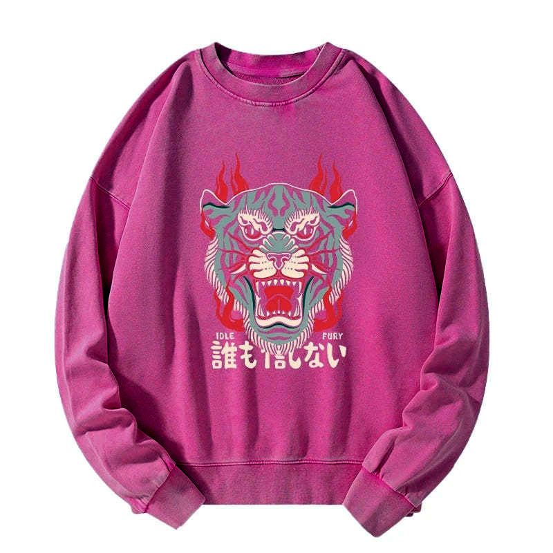 vintage japanese tiger sweatshirt gift idea