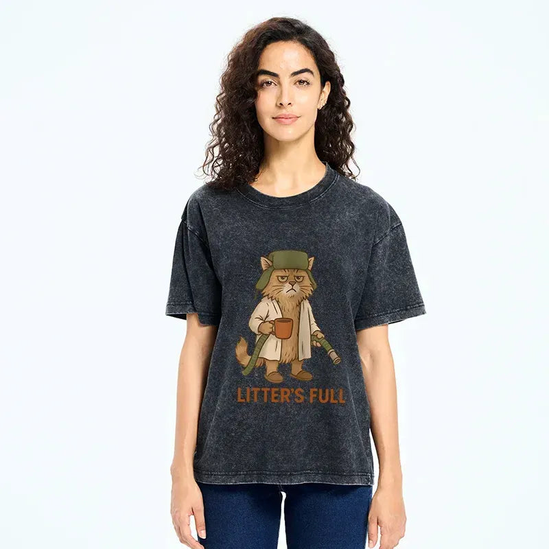 Funny Sarcastic Litter Box T-Shirt Gift Idea