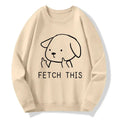 japanese lion dog sweatshirt for daily wear