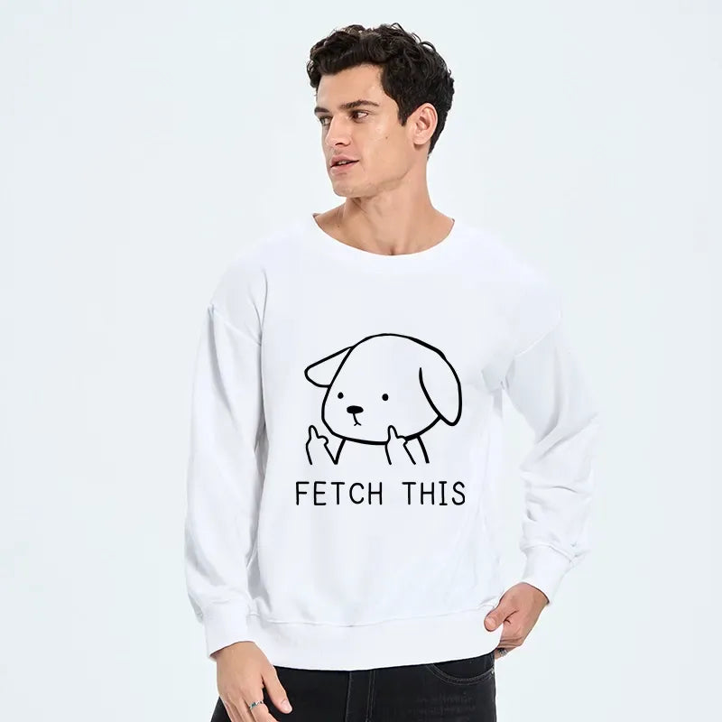 japanese lion dog sweatshirt for daily wear