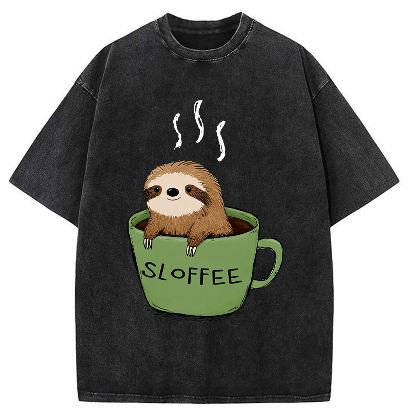 Kyoto-Lion Sloffee Time Washed T-Shirt
