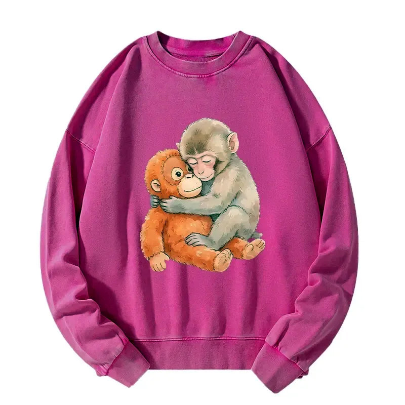 Kyoto-Lion Poor Punch Washed Sweatshirt