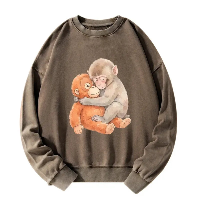 Kyoto-Lion Poor Punch Washed Sweatshirt