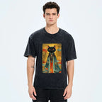 Kyoto-Lion Master Your Chaos, Protect Your Peace Washed T-Shirt