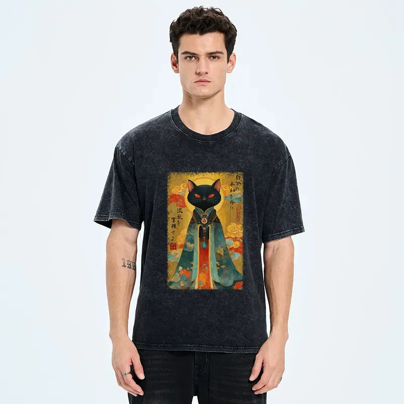 Kyoto-Lion Master Your Chaos, Protect Your Peace Washed T-Shirt