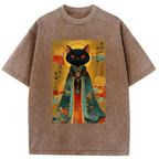 Kyoto-Lion Master Your Chaos, Protect Your Peace Washed T-Shirt
