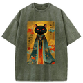 Japanese Vintage Washed T-Shirt for Daily Wear