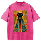 Japanese Vintage Washed T-Shirt for Daily Wear