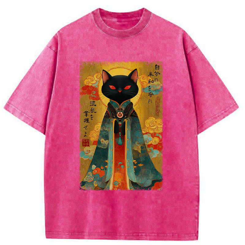 Japanese Vintage Washed T-Shirt for Daily Wear