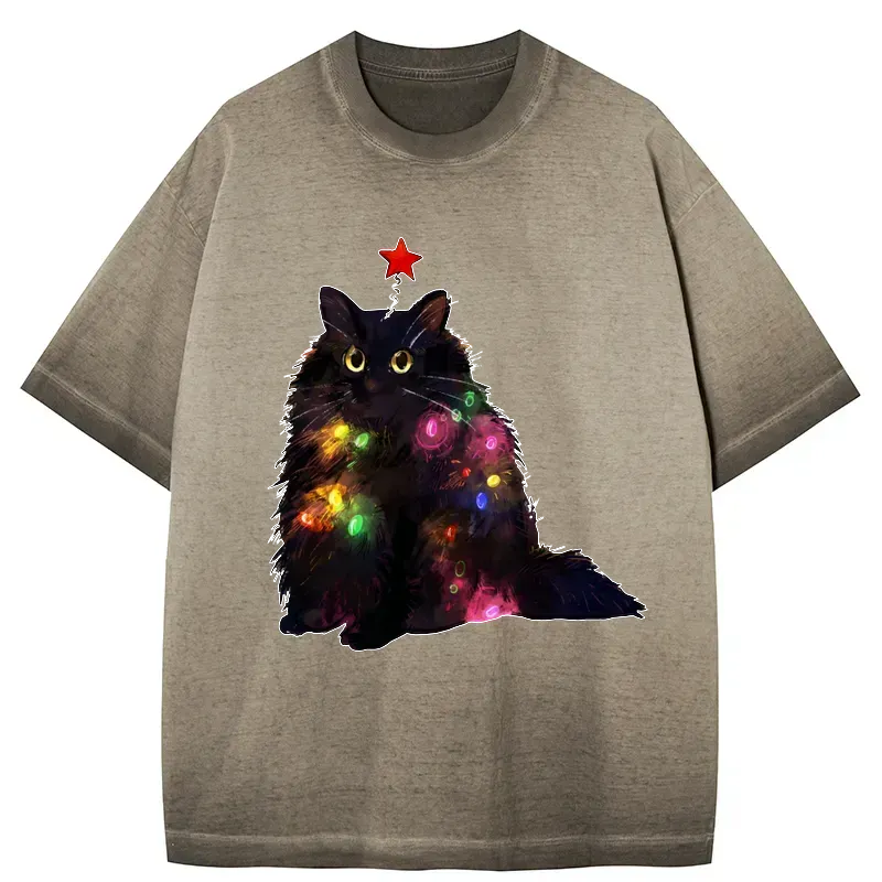 kyoto lion christmas lights vintage tee