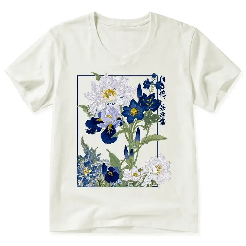 Japanese V-Neck T-Shirt for Daily Wear