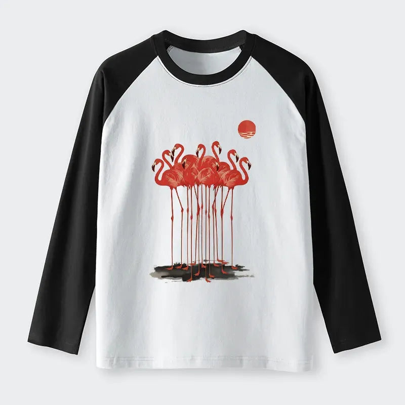 Kyoto-Lion Flamingos Tee for Daily Wear