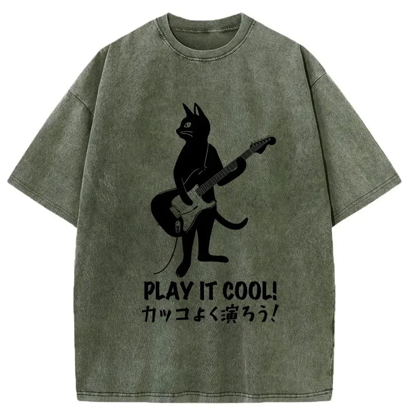 Kyoto-Lion Play It Cool Washed T-Shirt