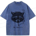 tired raccoon graphic tee best seller