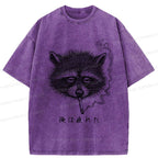 tired raccoon graphic tee best seller