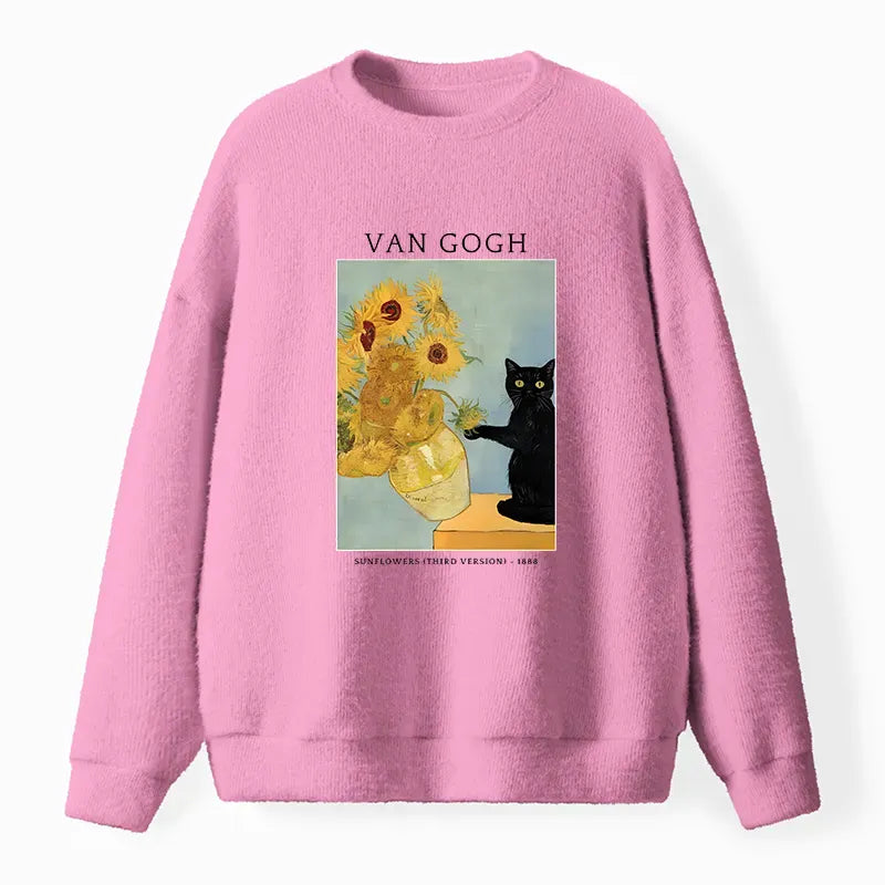 Fuzzy Unisex Sweatshirt for Vintage Street Style