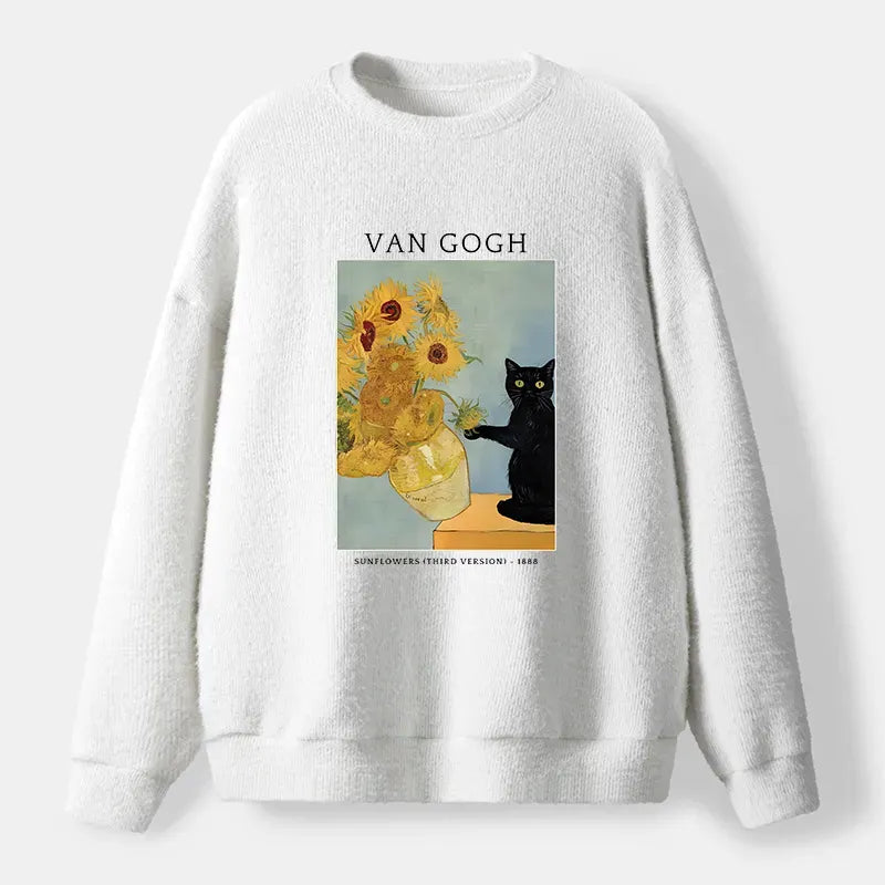 Fuzzy Unisex Sweatshirt for Vintage Street Style