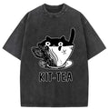 Kyoto-Lion Washed T-Shirt with Free Shipping