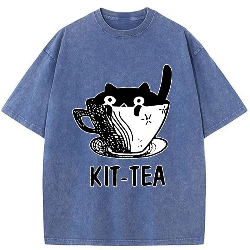 Kyoto-Lion Kit-Tea Washed T-Shirt