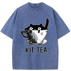 Kyoto-Lion Kit-Tea Washed T-Shirt