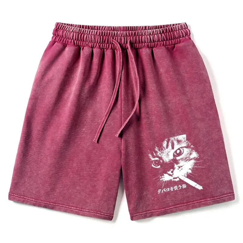 Kyoto Lion Washed Shorts for Gift for Him