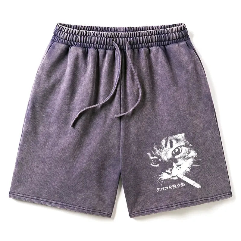Kyoto Lion Washed Shorts for Gift for Him