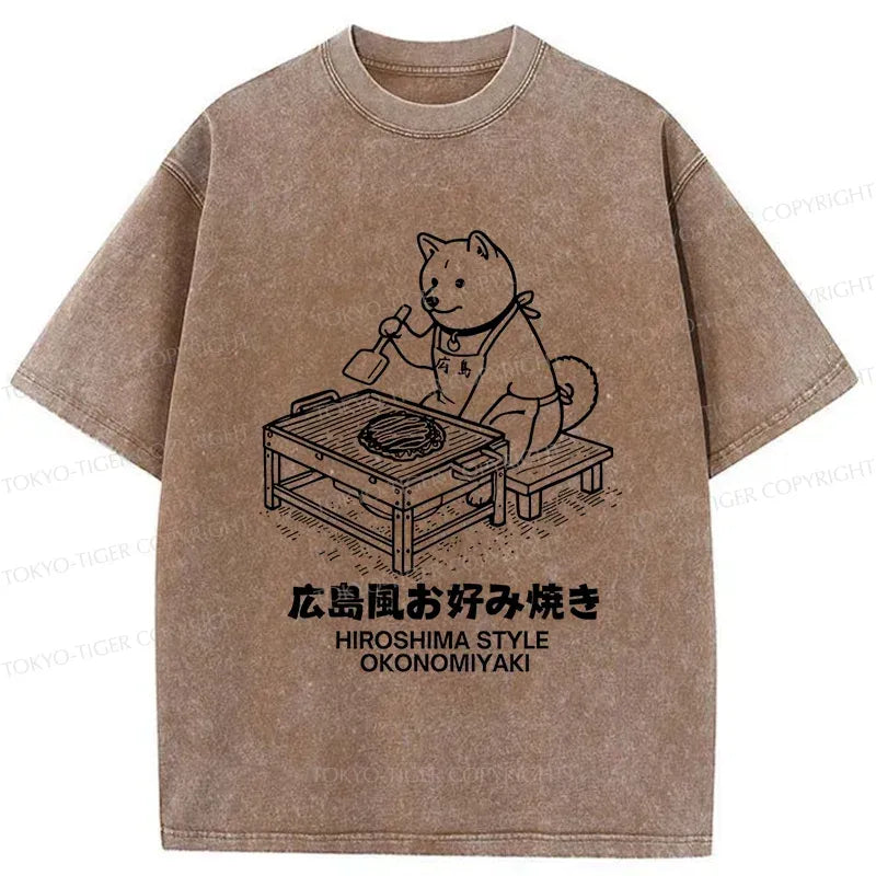 Japanese cute dog okonomiyaki t-shirt