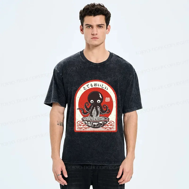 Japanese octopus ramen lover t-shirt