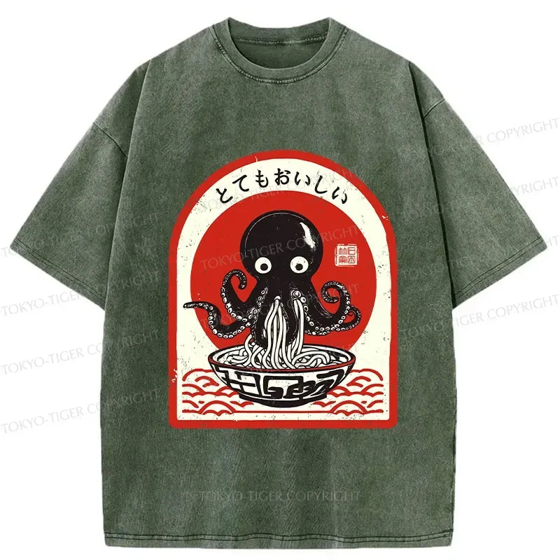 Japanese octopus ramen lover t-shirt